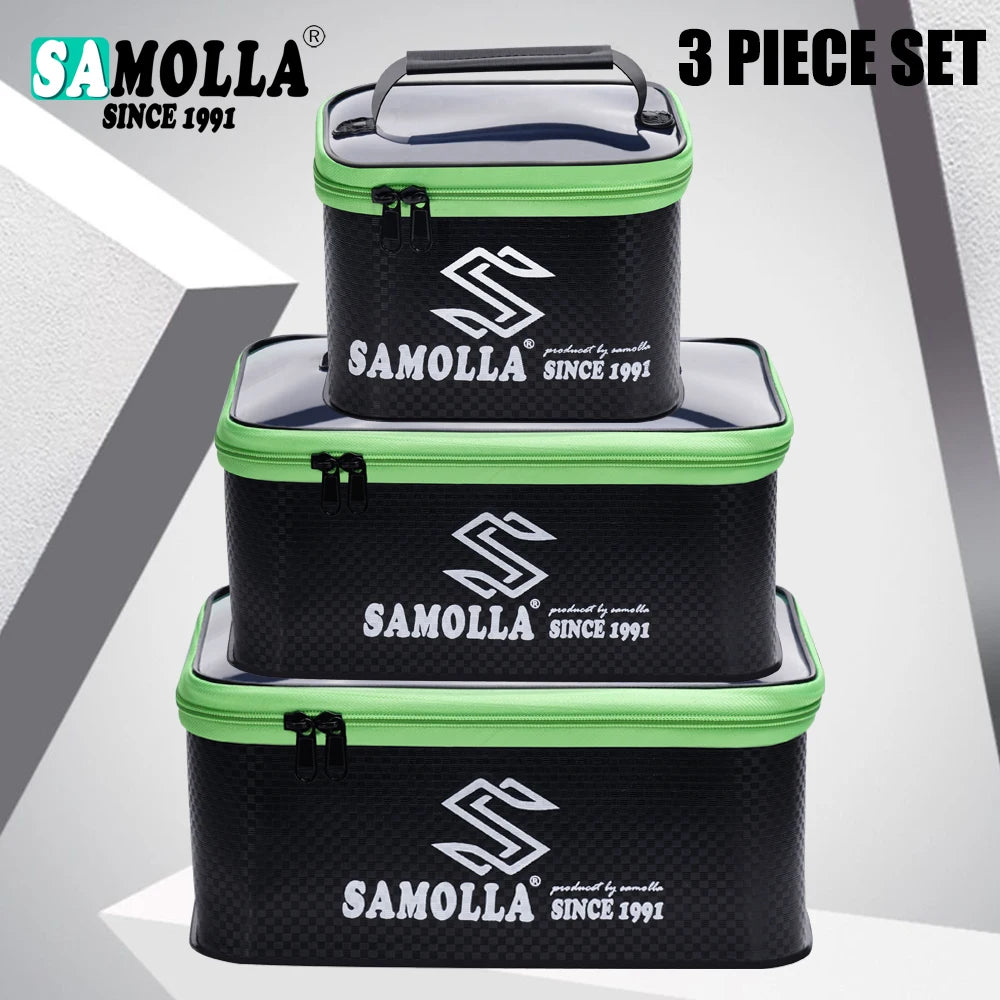 EVA Thicken Fishing Box Bag Waterproof Fishing Gear Boxes Live Fish Bucket Fishing Main Sub Line Float Storage Case Handbag