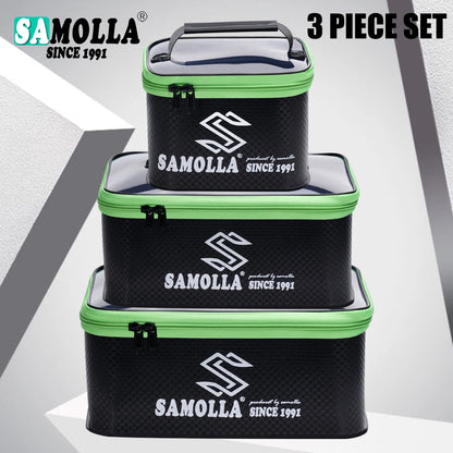 EVA Thicken Fishing Box Bag Waterproof Fishing Gear Boxes Live Fish Bucket Fishing Main Sub Line Float Storage Case Handbag