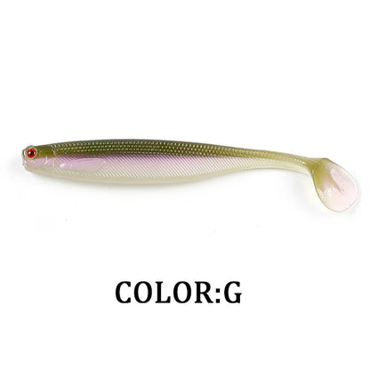 NEW Supercontinent ShadTeez T-tail 50mm 70mm 100mm Pike Zander Predator Fishing 3D Eyes Soft Lure Fishing Lures