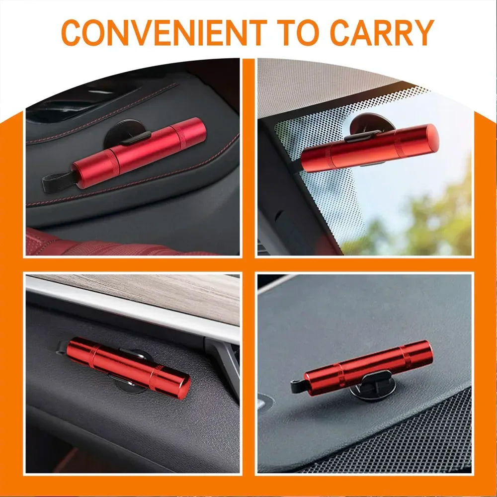 2025 New 2-in-1 Mini Car Safety Hammer Car Glass Window Breaker Escape And Rescue Tool With Seat Belt Cutting Tool Car Parts
