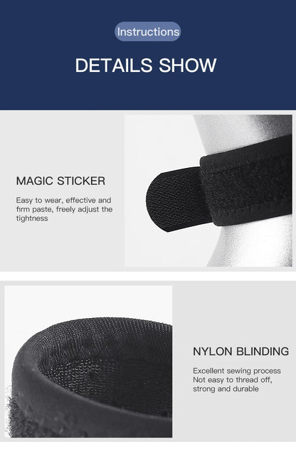 1PC Patella Kneecap Band Adjustable Silica Gel Knee Tendon Strap Protector Knee Pad Running Sports Cycling Gym Knee Support