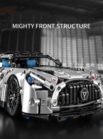 1466 PCS Racing Car Building Blocks Set, 1:14 Scale Sports Vehicle Model Kit for Adults, Toys for Boys Birthday Gifts