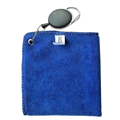 Golf Towel Wet And Dry Golf Cleaning Cloth Perfect For Golfers Cleaning Cloths With Retractable Hook Easy To Carry