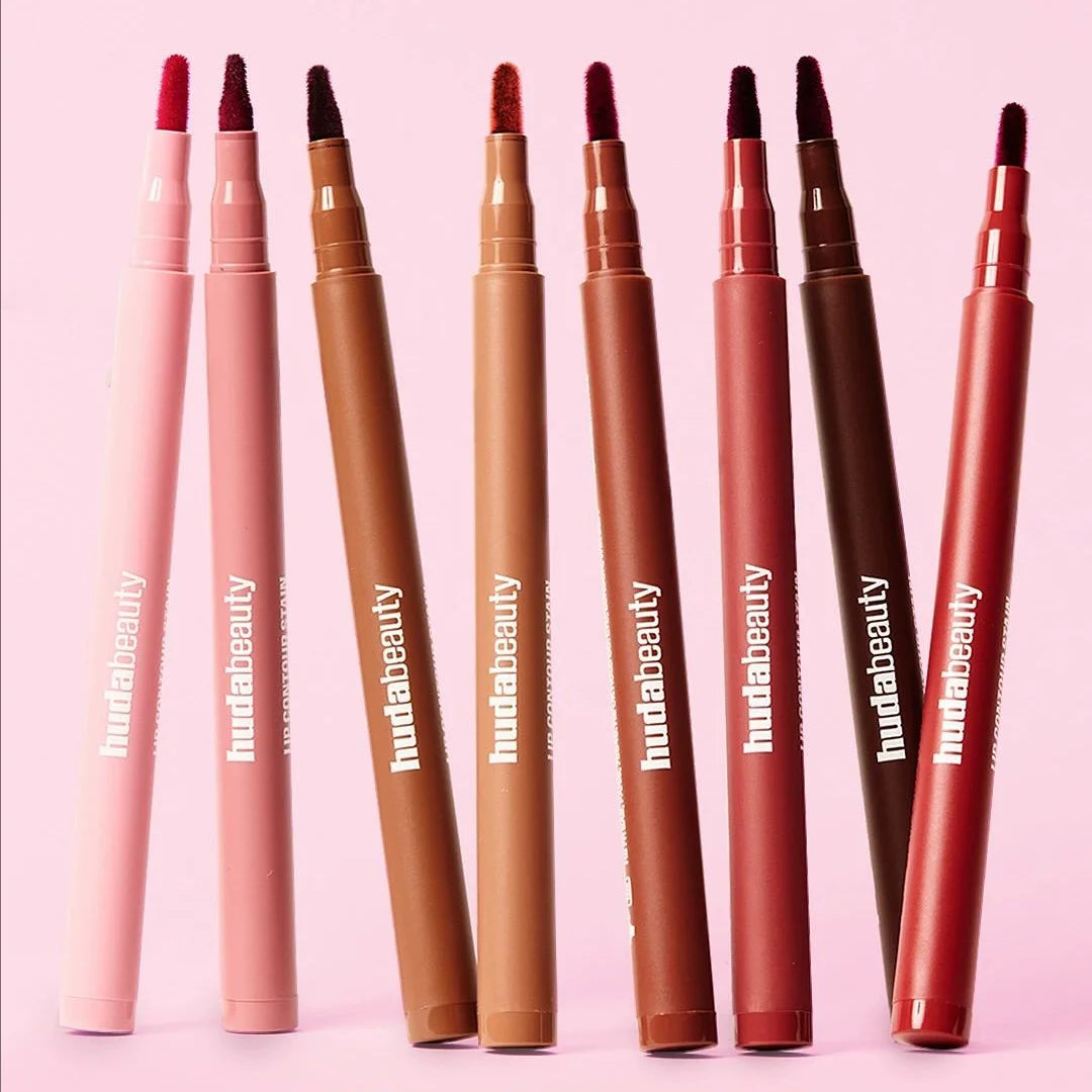 Huda Beauty Lip Liner Pencil Nude Matte Waterproof Non-stick Cup Cherry Red Lip Liner Lip Contour Pen Lipstick Makeup For Woman