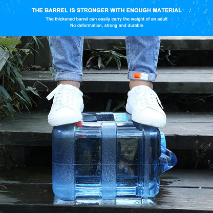7.5/10/15L Drinking Water Container with Spigot Leakproof Camping Water Tank Large Capacity Water Storage Carrier for Hiking Car
