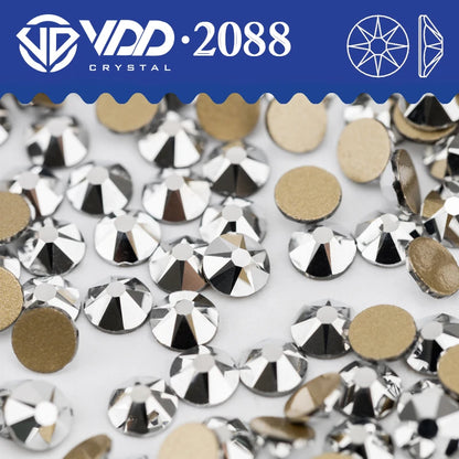 VDD SS16-SS30 High Quality AAAAA 2088 Rhinestones Crystal Flatback 8 Big 8 Small 16cut Stones For DIY Crafts Nail Art Decoration