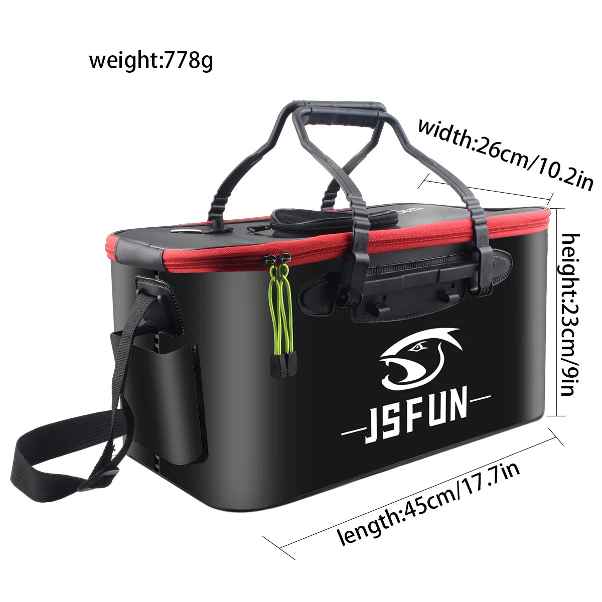 Fishing Bucket Folding Thickening Living Fish Bucket Without Oxygen Pump Portable EVA Water Tank Outdoor Fishing Live Fish Box