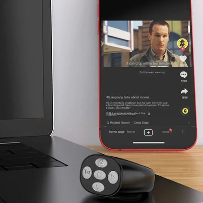 Smart Fingertip Ring Remote Control Mouse Wireless Bluetooth Mobile Selfie Mice Selfie Video Automatic Page Turner Browsing