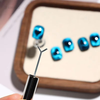 Y-shaped Love Heart Magnetic Set Auxiliary Tool Cat's Eye Match with Nail Magnet Suck Cat Eye Heart Shapes Effect Gel DIY Tool