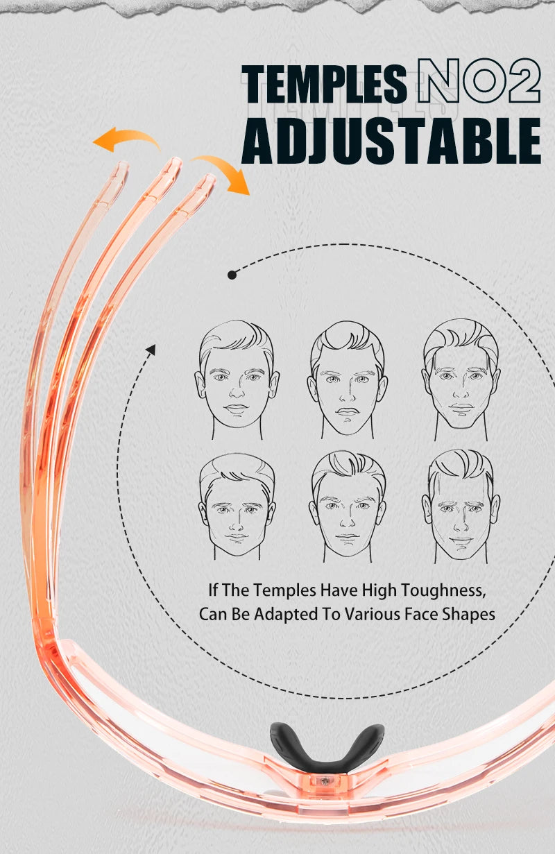 SCVCN Photochromic Cycling Glasses Hiking Drive Bicycle Sports Sunglasses Outdoor Running Sunglasses Men MTB Road Bike Glasses