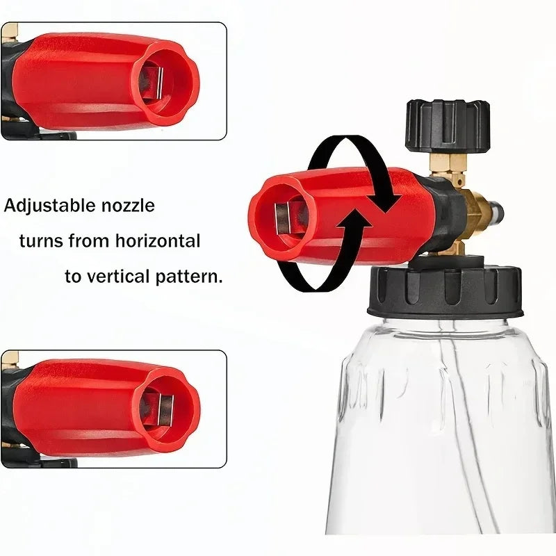 High Pressure PA Foam Cannon  Adjustable Foam sprayer Snow Foam Gun Car Washing Accessories Cleaning Kit for Pressure Washers