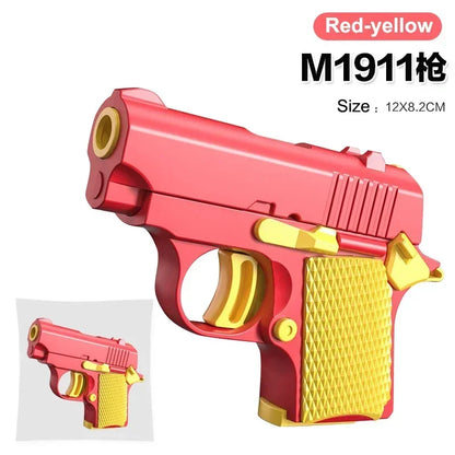 Mini Gravity Printing 1911 Children'S Toy Guns Model Fidget Toy for Kids Adults Stress Relief Toy Children Decompression Gift