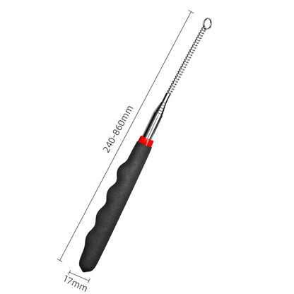 Retractable Teaser Cat Toy Interactive Long Wand Fun Exerciser Playing Toy Cats Teaser Stick Rod Interactive Stick Teaser Toys