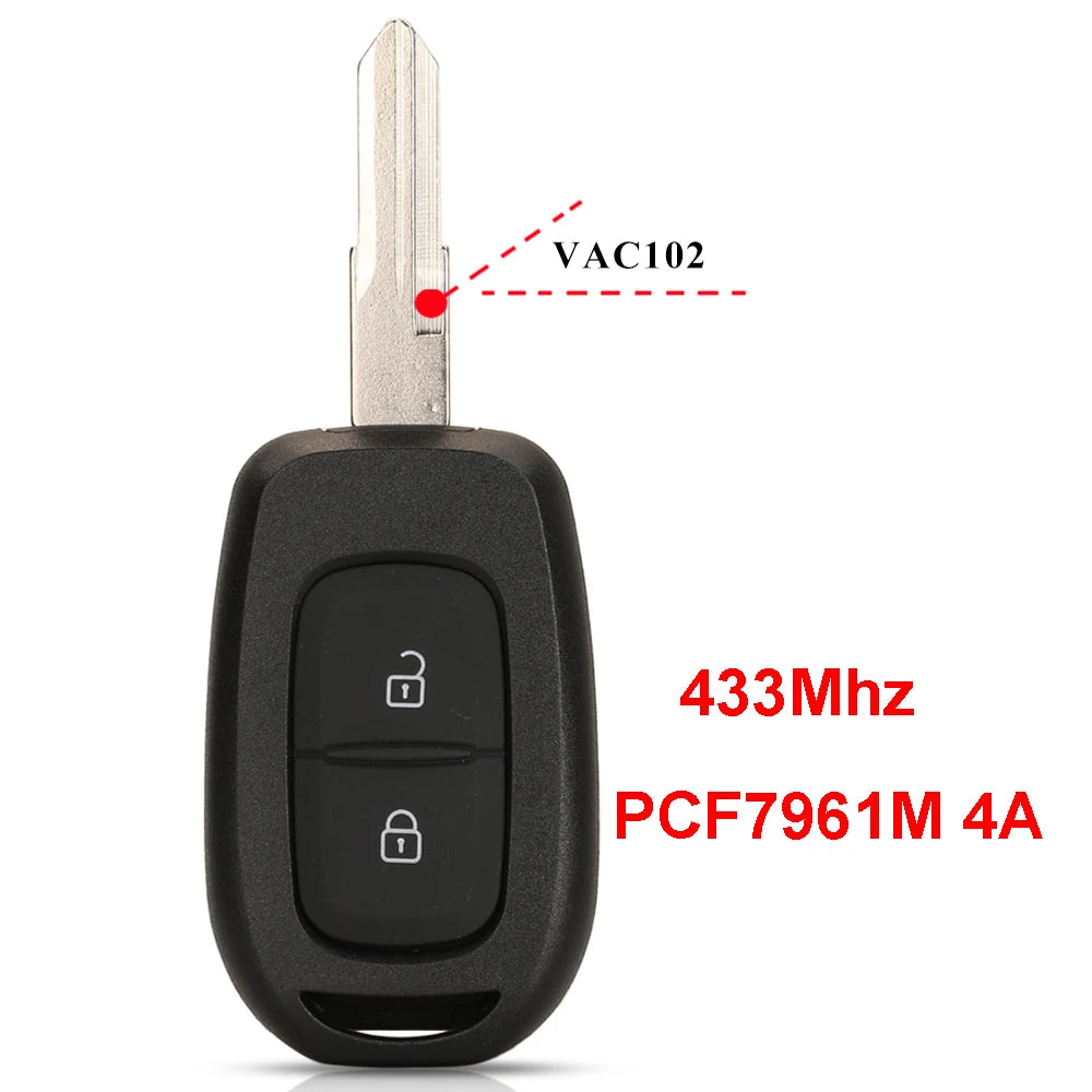 Remote Car Key 433mhz PCF7961M 4A for Renault Sandero Dacia Logan Lodgy Dokker Duster Trafic Clio4 Master3 VAUXHALL VIVARO