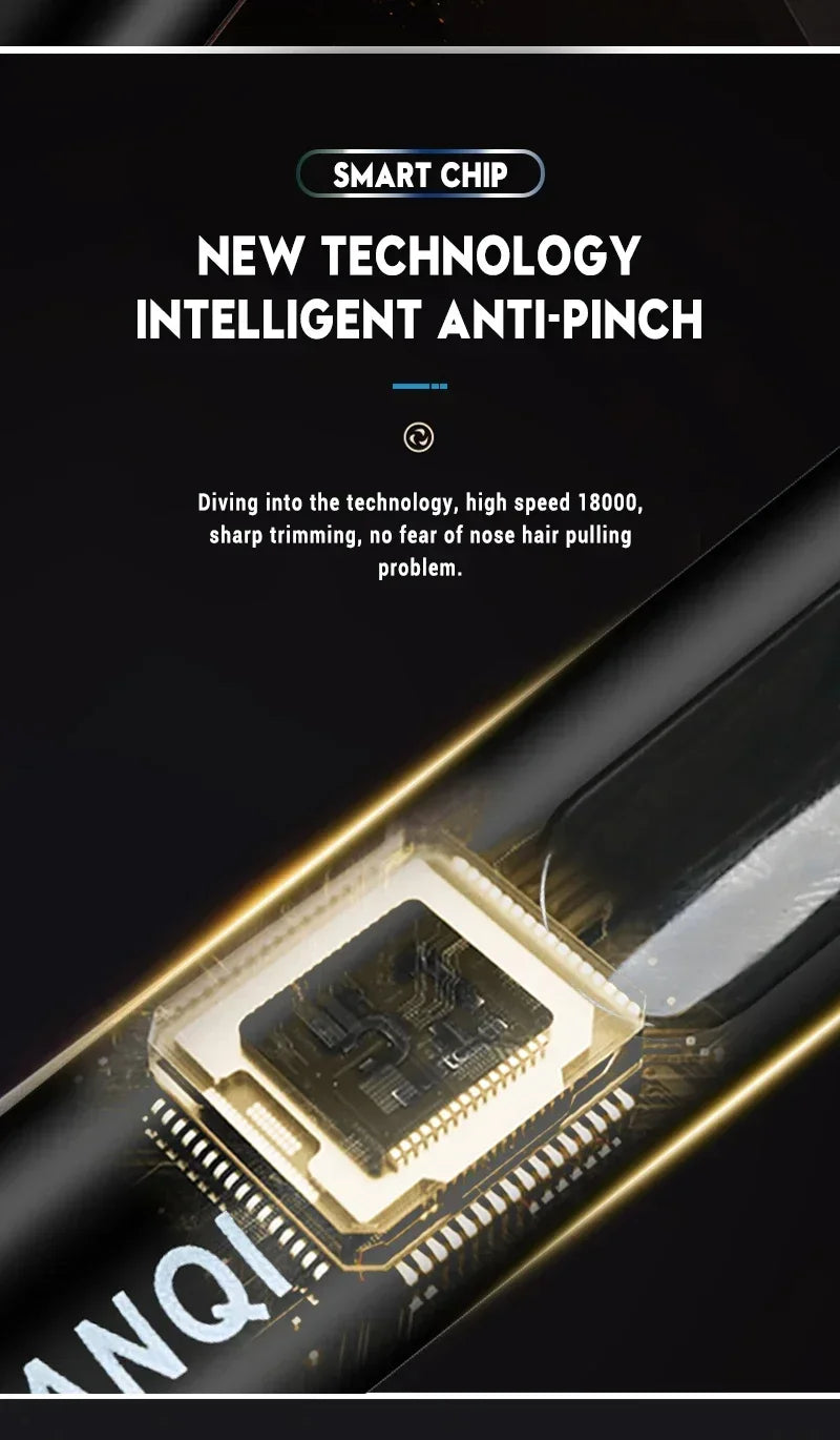 2 In 1 Electric Portable Ear And Nose Hair Trimmer Clipper 2024 Professional Painless Portable Eyebrow For Men