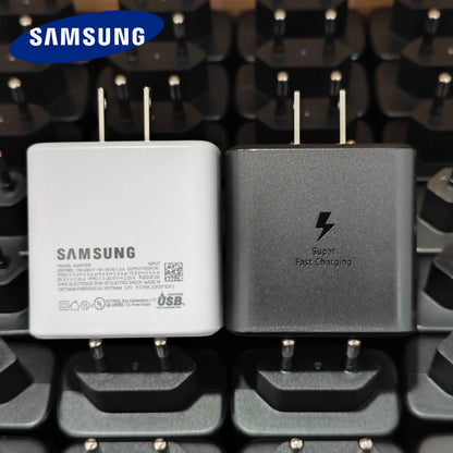 SAMSUNG Charger PD 45W Super Fast Charging Original 25W Wall Charger 5A Type C Cable Galaxy S26 S25 S24 S23 Ultra A54 A53 Note20