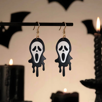 Christmas Silicone Resin Earring Molds with Holes Jewelry Pendant Mold Halloween DIY Ornaments Bracelet Gifts Macking Mould Kit