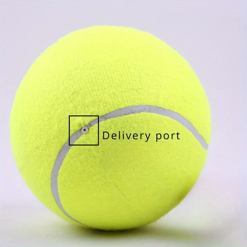 Durable Rubber Tennis Ball Dog Toy for Medium Breeds - Interactive Chew and Training Accessory
