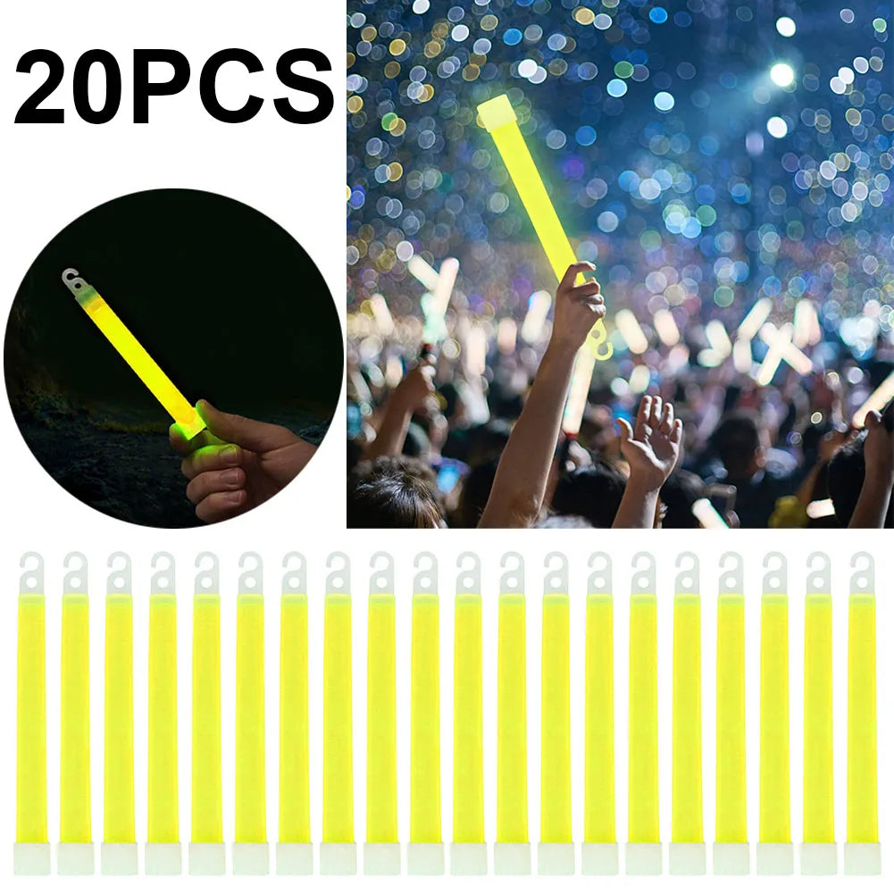 1-20pcs Industrial Grade Glow Sticks Light Stick Camping Emergency Light Sticks Party Clubs Supplies- Green Chemical fluorescent