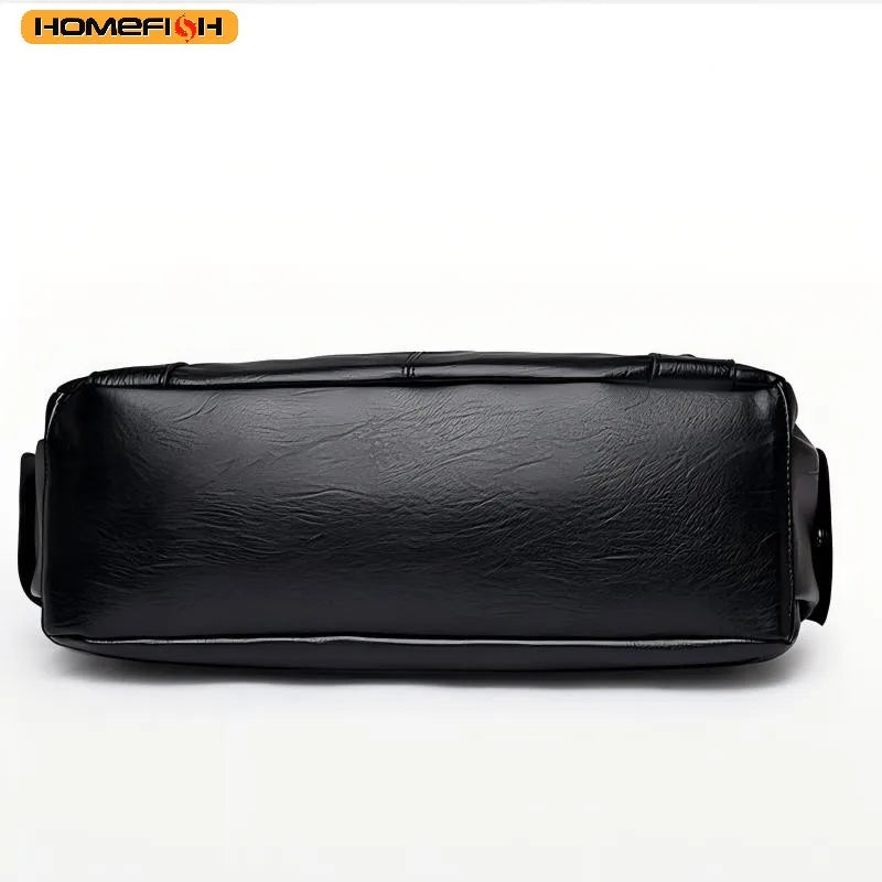 HOMEFISH Soft Interior Compartment Shoulder Bags High Quality Contrasting Colors Bags for Women Fashion Zipper Pu Handbags