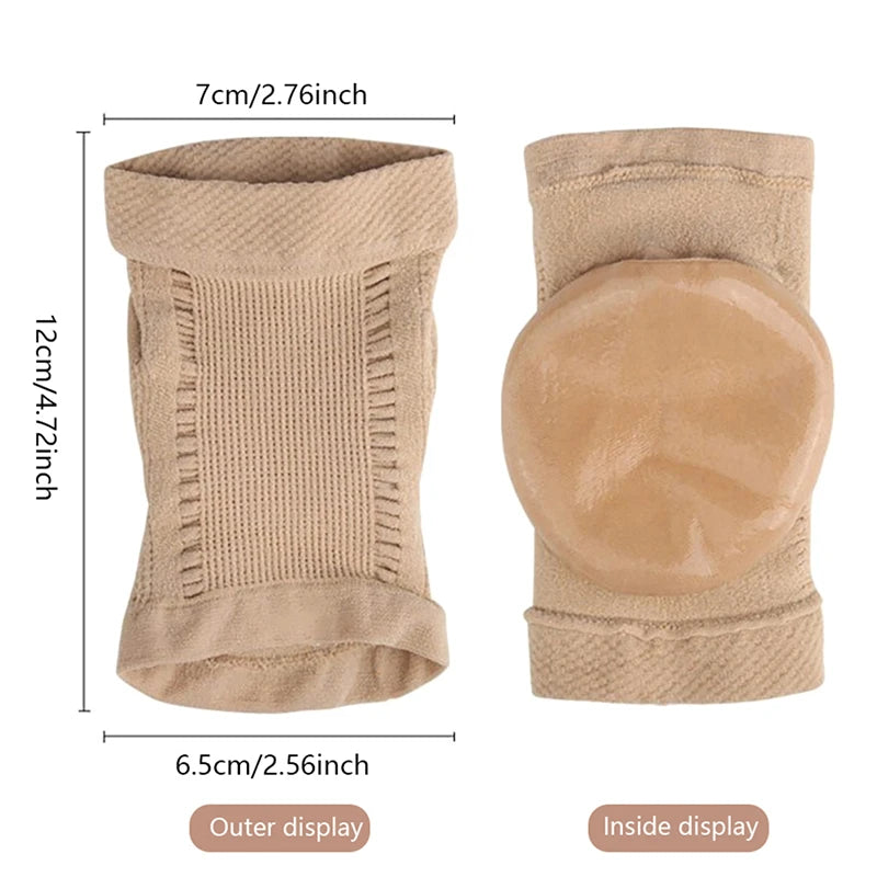 2PCS Gel Silicone Heel Protector Sleeve Heel Pads Heel Cups Plantar Fasciitis Support Feet Care Repair Cushion Half-yard Socks