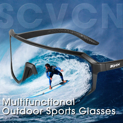 SCVCN Cycling Sunglasses Bike Mountain Driving Glasses Outdoor Sports Hiking Glasses Men's Glasses for Leisure Sunglasses