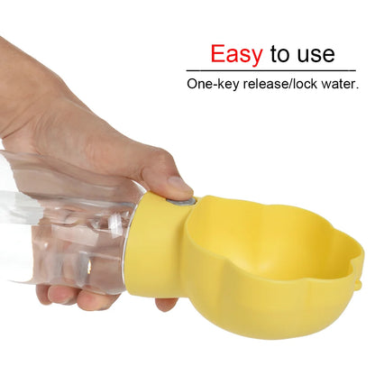 2in1 Pet Portable Water Bottle for Small Medium Dogs Cats Food Feeder Leakproof Dog Drink Bowl Outdoor Pet Puppy Water Dispenser