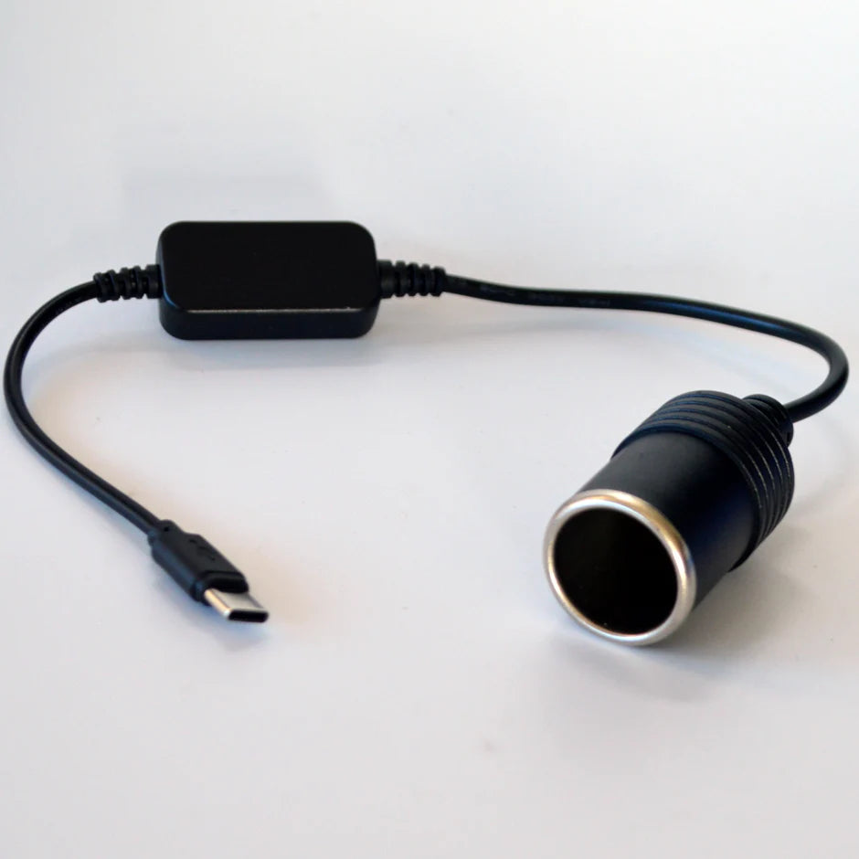 USB or Type C Chargers To Cigarette Lighter 5V To 12V Converter Cable Extender Socket Power Adapter Electronics Car Accessories