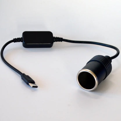 USB or Type C Chargers To Cigarette Lighter 5V To 12V Converter Cable Extender Socket Power Adapter Electronics Car Accessories