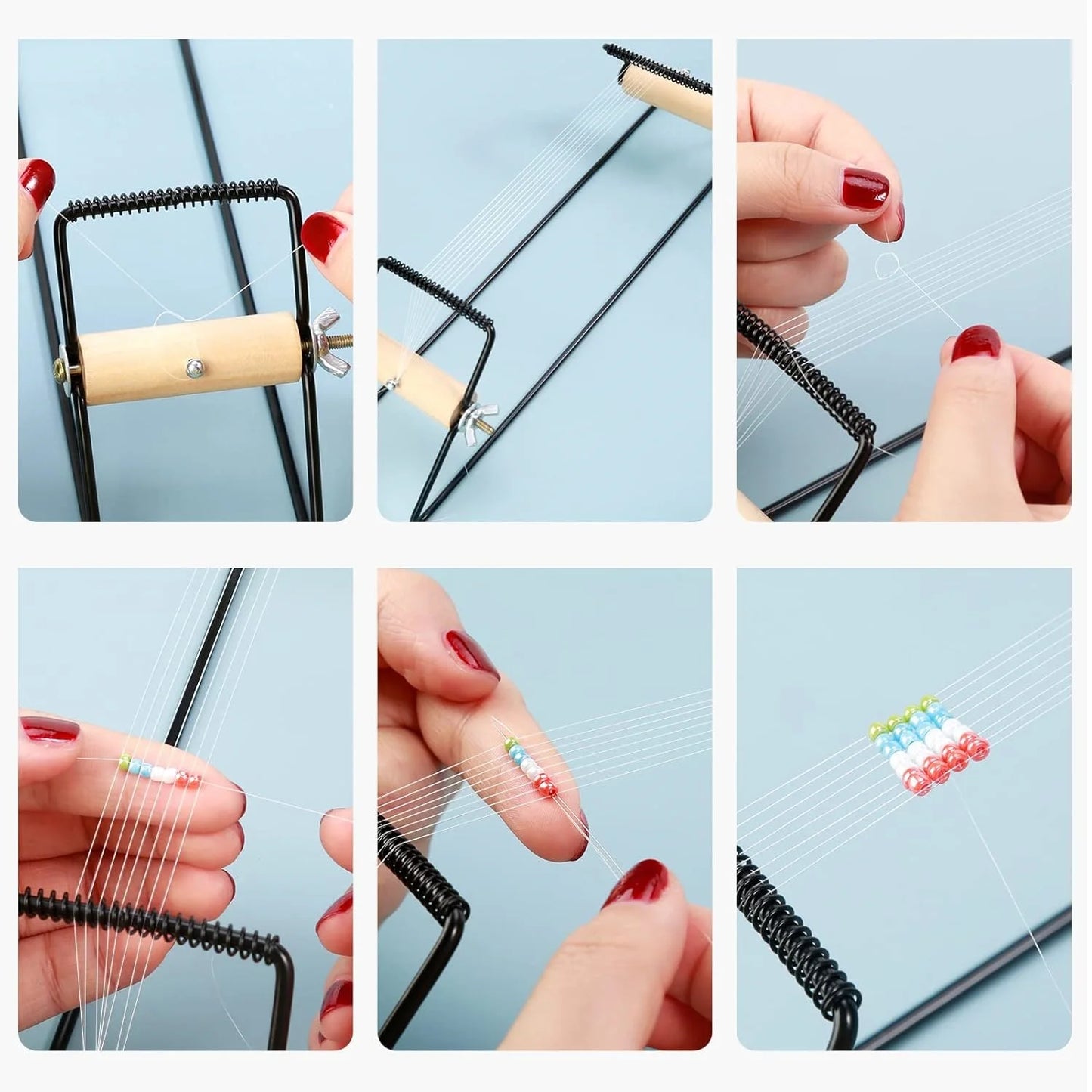 DIY Bead Loom Kit for Jewelry Bracelets Earrings Necklaces Making Handmade Beading Loom Kits Weaving Knitting Machine Craft Tool