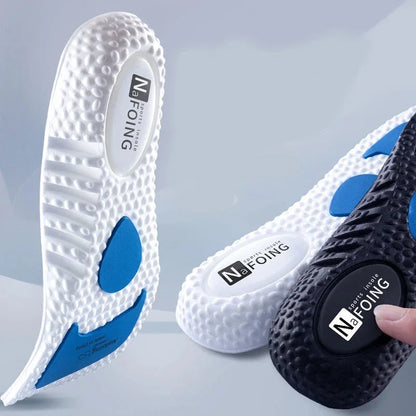 Sole Shock Absorption Deodorant Breathable Cushion Sport Insoles For Shoes Running Insoles For Feet Man Women Massage Care Pads