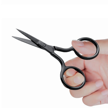 Z'LRAQI BEAUTY Rose Gold eyebrow scissors Eyelash Stainless steel pointed mini embroidery scissors Multi-functional