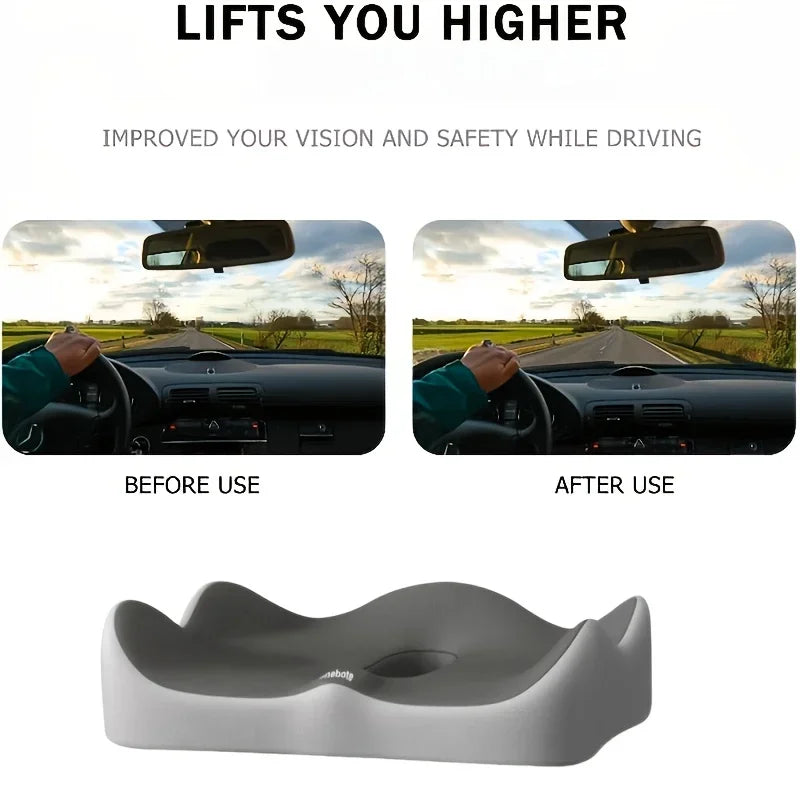 【Ergonomic Office Seat Cushion】3-Zone Memory Foam Lumbar Support Pillow Breathable Posture Corrector for Car Office Wheelchair