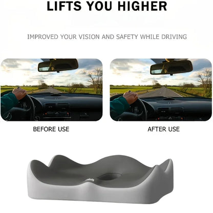 【Ergonomic Office Seat Cushion】3-Zone Memory Foam Lumbar Support Pillow Breathable Posture Corrector for Car Office Wheelchair