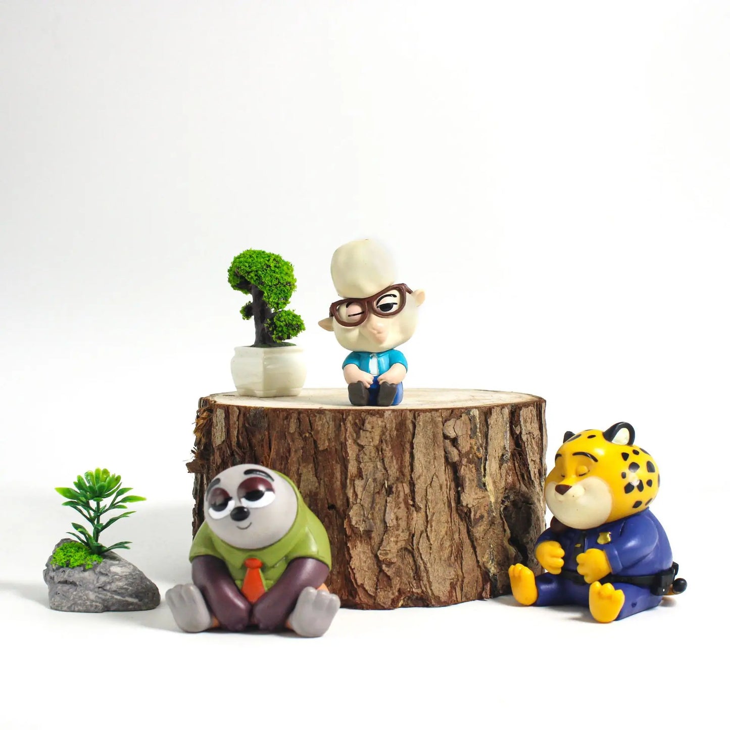 6pcs/set Zootopia Zootropolis Judy Hopps Nick Wilde Cartoon Movie Action Figure Toys Collection Model Cute Doll Gift Decoration