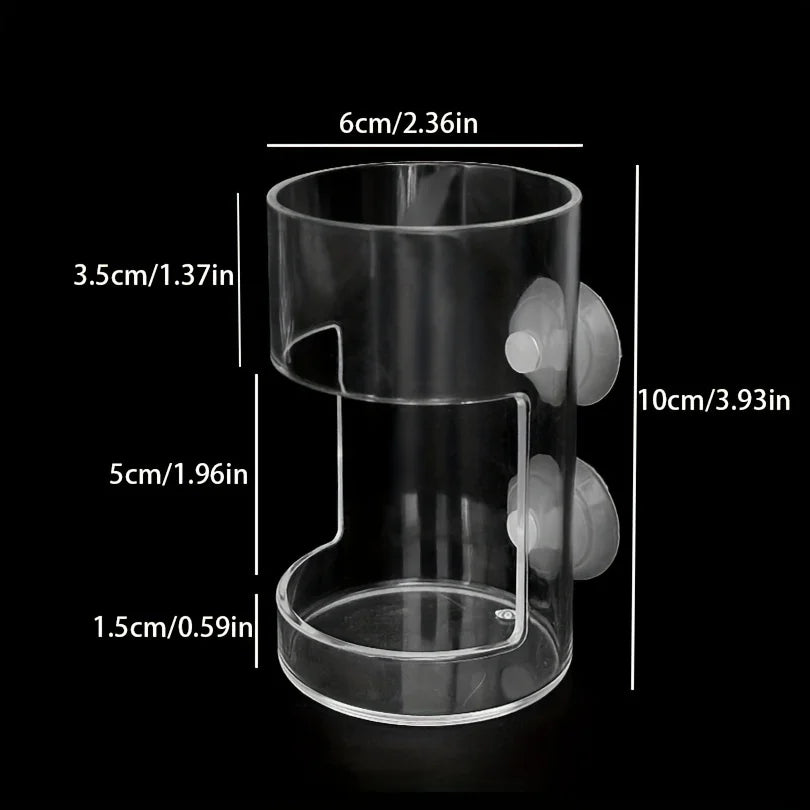 Non-Slip Aquarium Feeder Ring - Essential Fish Feeding Supplies, Floating Food Feeder Square/Round for Fish Tank