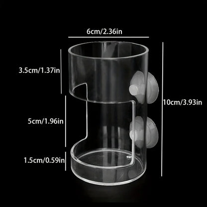 Non-Slip Aquarium Feeder Ring - Essential Fish Feeding Supplies, Floating Food Feeder Square/Round for Fish Tank