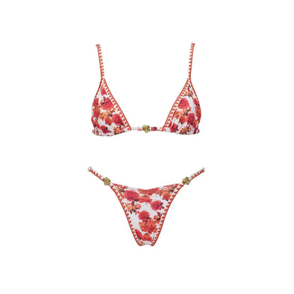 2026 New High Quality Elegant One Piece Swimsuit And Skirt Print Deep-V Lace-up Women Bikini Set Swimwear Party Bathing Suit