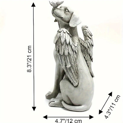 1pc Angel Dog Memorial Statue, Pet Memorial Stone For Dogs, Angel Dog Memorial Gifts, Dog Passing Away Bereavement Gifts, Pets G