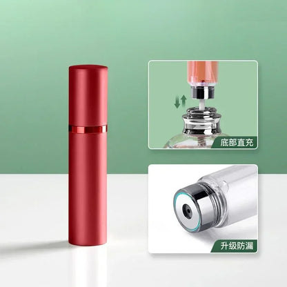 5ml Mini Portable Bottom-Filling Pump Perfume Refillable Spray Bottle Empty Cosmetic Containers Atomizer Bottle Travel Refill