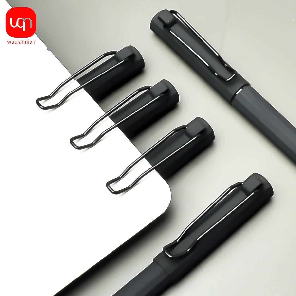 WQN-2/5/10PCS Simple Black Gel Pens, Smooth Writing, Comfortable to Hold, Signature Pens for School and Office Supplies