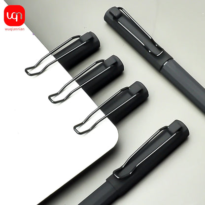 WQN-2/5/10PCS Simple Black Gel Pens, Smooth Writing, Comfortable to Hold, Signature Pens for School and Office Supplies