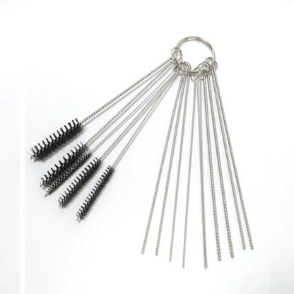 Carburetor Cleaning Tool Carbon Dirt Jet Remove Brushes Needles for Car Motorcycle Moped Scooter ATV Carb Jets Wire Cleaner Kits