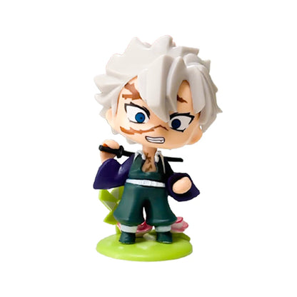 Demon Slayer Tanjiro Kamado Nezuko Anime Cartoon Figure Blind Box Creative Personalized Statue Model Ornament Surprise Gift Box