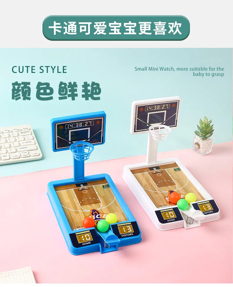 New Shooting Game Machine Mini Basketball Rack Shooting Machine Interaction Indoor Leisure Educational Toy