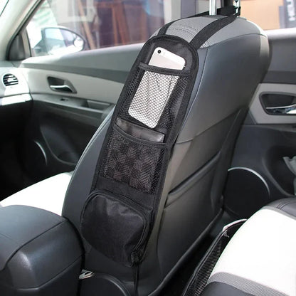 Car Seat Organizer Multifunctional Oxford Fabric Car Back Multi Pocket Storage Bag with Tablet Holder Protector for Kids