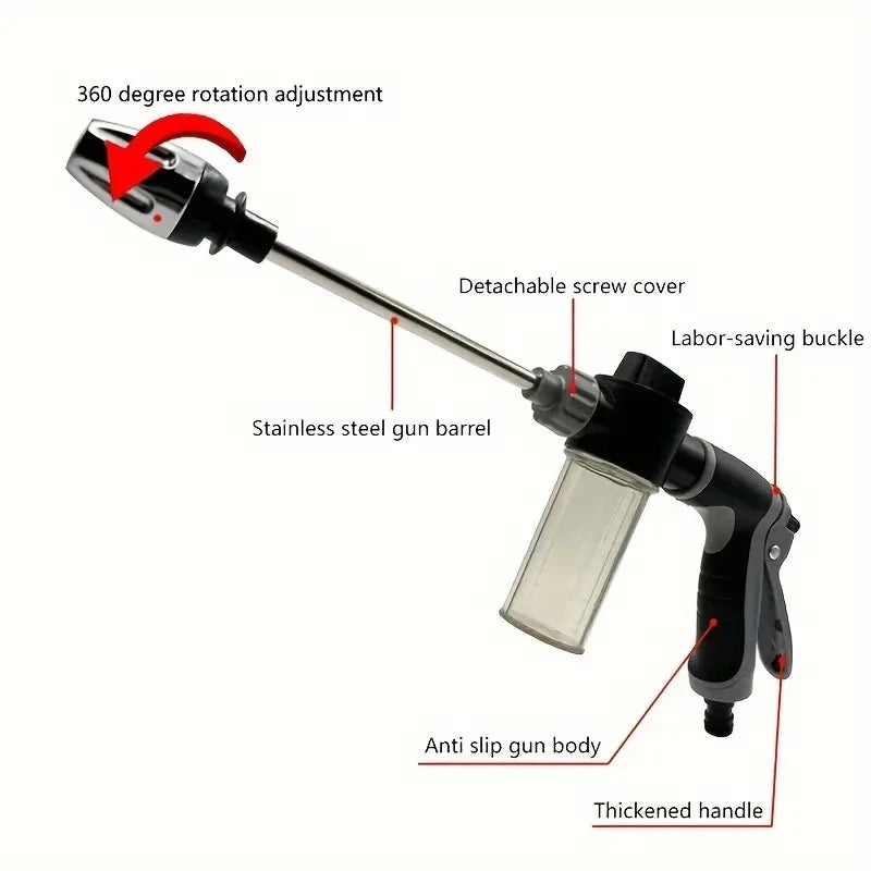 1 Pack High Pressure Spray Water Gun Garden Watering Hose Nozzle Sprinkler Car Washing Gun Car Cleaning Washing Tools
