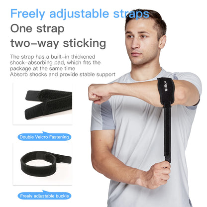 1/2 PCS Elbow Protection Strap Elbow Soft Cushion Support Strap Knee Support Basketball Tennis Badminton Epicondylitis Elbow Pad
