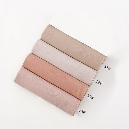 Fashion Modal Hijab Rayon Cotton Shawls Muslim Hijabs For Women Plain Scarf Big Size Headscarf Islamic Turban Headband 190*85cm
