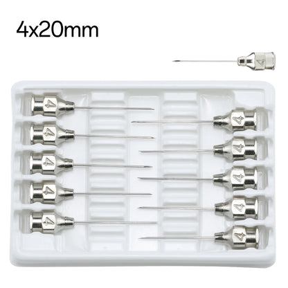 10pcs Stainless steel veterinary needles Syringe Dispensing Needle For Farm,Fluid Supplement,Livestock, Poultry,Glue Dispensing